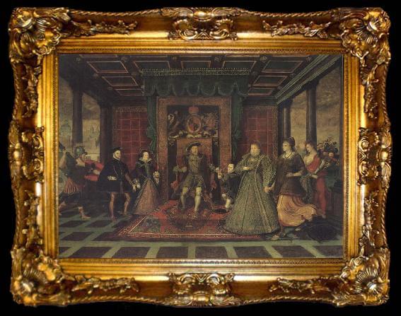 framed  Lucas de Heere The Tudor Sussceesion, ta009-2